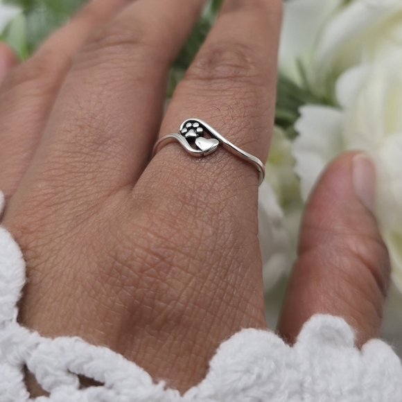 PET LOVER STERLING SILVER RING - Picture 5 of 6